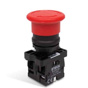 BOTON PUL RETENCION Ø40MM ROJO SLPFN1R4