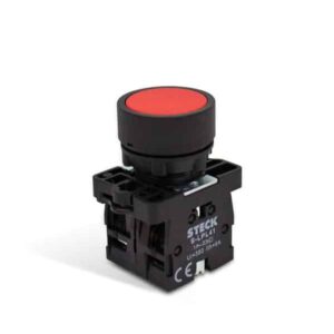 BOTON PUL ROJO PLASTICO Ø22.5MM SLPRN1