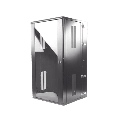 Gabinete PanZone de Montaje en Pared, de 19in, Puerta con Ventana de Seguridad, 26 UR, 635mm de Profundidad, Color Negro  PZWMC26W - Image 4