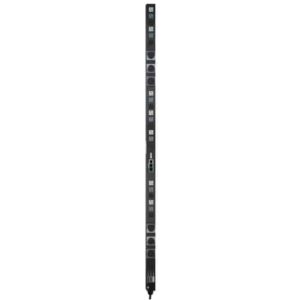 Tripp Lite PDU3MV6L2120B PDU Trifásico de 5.7kW con Medidor Digital, de 208V / 120V, 45 Tomacorrientes (21 5-15/20R, 6 L6-20R), L21-20P, Cable de 1.83 m [6 pies], Vertical de 0U, TAA
