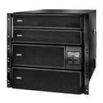 UPS SRT de APC, con capacidad de10 kVA, para montaje en rack, con transformador reductor de 10 kVA. Analice las baterías a fin de detectar fallas posibles.