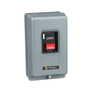 Manual Starter, integral horsepower, NEMA M0, 600 VAC, 3 pole, 5 HP at 380/575 VAC, three phase, no indicator, NEMA 1 2510MBG2