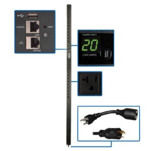 Tripp Lite PDUMNV20LX unidad de distribución de energía (PDU) 24 salidas AC 0U Negro