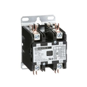 Contactor, Definite Purpose, 30A, 3 pole, 20 HP at 575 VAC, 3 phase, 208/240 VAC 60 Hz 220 VAC 50 Hz coil, open 8910DPA33V09