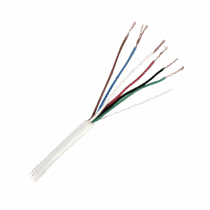 Bobina de Cable de 152 Metros de 6 x 20 AWG / BLINDADO / Color BLANCO / Aplicaciones en Control de Acceso, Audio e Instrumentación