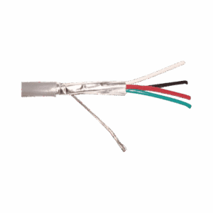Cable 4 x 18 AWG / Blindado / 305 Metros / Riser / UL / Color Gris / Hecho en México