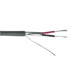 Cable Calibre 22 / 2 Conductores / Blindado / 305 Metros / Riser / UL / Color Gris / Hecho en México