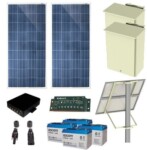 Kit Solar de 25 W con 4 Puertos PoE 802.3af/at  PL-4POE-25