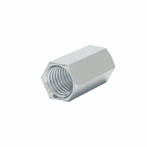Cople hexagonal roscado cuerda maquina galvanizado de  12.7 mm (1/2").