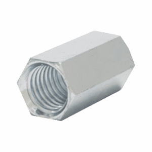 Cople hexagonal roscado cuerda máquina galvanizado de 15.9 mm (5/8")