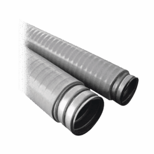 Tubo Flexible tipo Liquidtight de 4" (100 mm). Acero + Forro PVC. Rollo de 10 Metros.