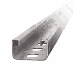 Unicanal Perforado 4 X 2 cm X 3 m / Calibre 14 / Galvanizado Electrolítico.