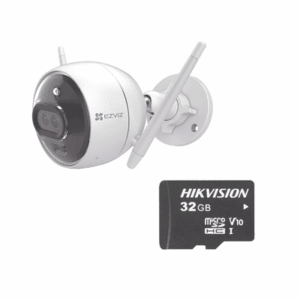 Kit de Camara WiFi y Memoria Micro SD / Incluye 1 Pieza C3X y 1 Memoria MicroSD 32GB / Audio de Dos Vías / Colores en Oscuridad / Detección Humana y de Vehículo: C3X/KM