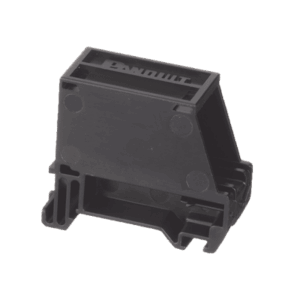 Adaptador de 1 Puerto, Para Conectores Tipo Mini-Com, Blindado, Montaje en Riel Din Estándar de 35mm, Color Negro  CADIN1BL-S