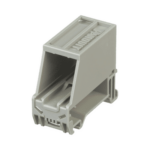 Adaptador de 1 Puerto, Para Conectores Tipo Mini-Com, Montaje en Riel Din Estándar de 35mm, Color Gris Internacional  CADIN1IG