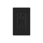 Tomacorriente, receptaculo convencional 120V, 15A, color negro.: CAR15BLS