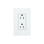 Tomacorriente receptáculo convencional  120V, 15A, color blanco.: CAR15WH