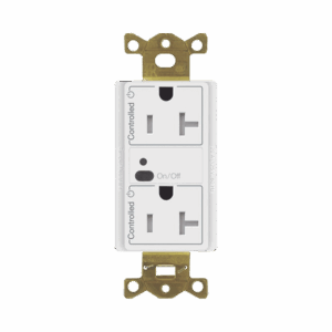 Receptáculo inalámbrico Lutron VIVE / 20 A, control inteligente en los 2 conectores.: CAR2S20DTRWH
