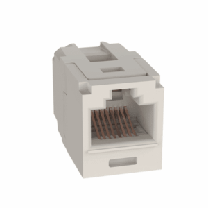 Módulo Acoplador RJ45 a RJ45, Mini-Com, Categoría 6, Color Blanco Mate  CC688IW
