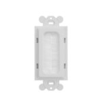 Placa de Pared Pasacables Tipo Cepillo, Estándar GFCI, Material ABS, Color Blanco  CFGBWH