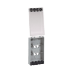 Placa de Pared Vertical, Resistente al Agua con Protección IP56, Acepta 4 Módulos Mini-Com, Color Claro  CFPWR4CL