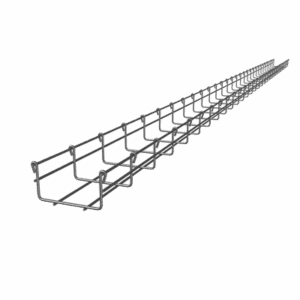 Charola Tipo Malla 54/100 mm, Acabado Electro Zinc, Hasta 86 Cables Cat6, Tramo de 3 Metros  CH-54-100EZ