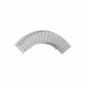 Curva pre-fabricada de 90 grados; 54/150 mm de ancho  CHC9054/150EZ