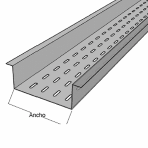 Fondo Perforado Perfil Z ancho de 4" x 9" material Aluminio, incluye tornillería   CH-FPZ9X4ALK