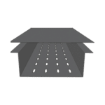 Tapa para fondo perforado de 6"  Perfil Z  CH-FPZT6AL