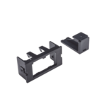 Adaptador de 2 Módulos Mini-Com, Para Marcos Interlink, Color Negro, 1 Pieza   CHI2MBL-X