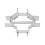 Derivación "X" Horizontal de Aluminio Perfil Z / Peralte 3 1/4" / Ancho 6"/ Radio 8" / Incluye Tornillería  CHXE8R8X6AK