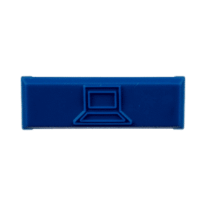 Paquete de 100 Iconos de Datos de Instalación a Presión, Para Jacks Mini-Com de Panduit, De Plástico, Color Azul  CIDBU-C