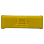 Paquete de 100 Iconos de Datos de Instalación a Presión, Para Jacks Mini-Com de Panduit, De Plástico, Color Amarillo  CIDYL-C