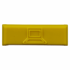 Paquete de 100 Iconos de Datos de Instalación a Presión, Para Jacks Mini-Com de Panduit, De Plástico, Color Amarillo  CIDYL-C