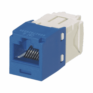 Conector Jack RJ45 Estilo TG, Mini-Com, Categoría 6, de 8 posiciones y 8 cables, Color Azul  CJ688TGBU