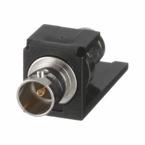 Módulo Acoplador Coaxial Tipo BNC, Mini-Com, de 75 Ohms, Color Negro  CMBA75BLY