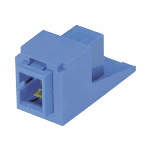 Módulo Acoplador SC Simplex, para Fibra Óptica Monomodo OS1/OS2, Tipo Mini-Com, Color Azul  CMSBUSCZBU