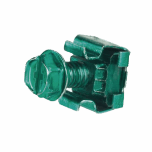 KIT 4 Tuercas Enjauladas No. 12-24, 4 Tornillos Rosca 1/2" Verde.  CNB4K