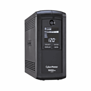 NO BREAK CYBERPOWER (CP1000AVRLCD) 1000 VA/ 600 WATTS, INTERACTIVO,TORRE, 9 × NEMA 5-15R, 5 RESPALDO Y 4 SUPRESIÓN, 3 AÑOS DE GARANTÍA, INCLUYENDO BATERÍA.