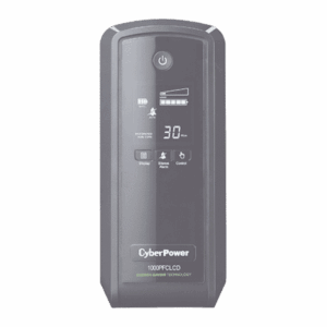 NOBREAK CYBERPOWER (CP1000PFCLCD) 1000VA / 600W, LCD INTELIGENTE, ONDA SENOIDAL PURA PFC, AVR, TORRE, 10 × NEMA 5-15R, (5 RESPALDO Y 5 SUPRESIÓN), 3 AÑOS DE GARANTÍA EN BATERÍA Y EQUIPO.