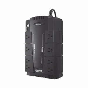 NO BREAK CYBERPOWER (CP425SLG) STANDBY 425VA / 255 W, 8 X NEMA 5-15R, (4 RESPALDO Y 4 SUPRESIÓN) 3 AÑOS DE GARANTÍA INCLUYENDO BATERÍA.