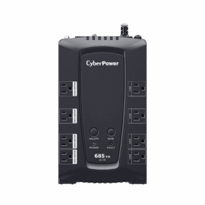 UPS de 685 VA/390 W, Topología Línea Interactiva, Entrada 120 Vca NEMA 5-15P, Tipo Gabinete Compacto, Con 8 Tomas NEMA 5-15R CP685AVRG