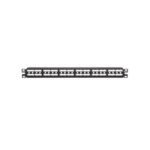 Panel de Parcheo Modular Mini-Com (Sin Conectores), Plano, Sin Blindaje, Alta Densidad, de 48 puertos, 1UR  CPP48HDWBLY