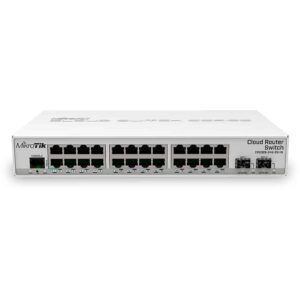 CRS326-24G-2S+IN, Switch/Ruteador  24 x GEth, 2 x SFP+ 10G