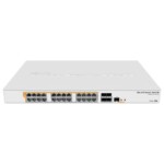 CRS328-24P-4S+RM, Switch PoE 24 EthGb, 4 SFP+, 500w, 802.3af/at y pasivo
