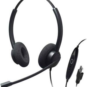 CRYSTAL SR2732, Diadema clásica, accesible, control mute y vol, USB (Binaural)