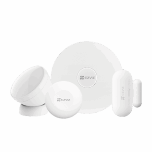 Kit de Alarma Inalambrico / Incluye: 1 Hub, 1 Sensor PIR, 1 Contacto Magnético y 1 Smart Boton / Configuración y Visualización por App Móvil EZVIZ / Protocolo Zigbee  CS-B1