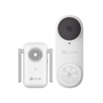Timbre con Cámara Wi-Fi (Doorbell) de Batería Recargable  / Libre de Cables / Uso Exterior Con Protección (IP65) / Cámara 3 Megapíxel / Llamada a la App / Incluye Timbre Para Interior Con Timbres Seleccionables / Ranura : CS-DB2KIT