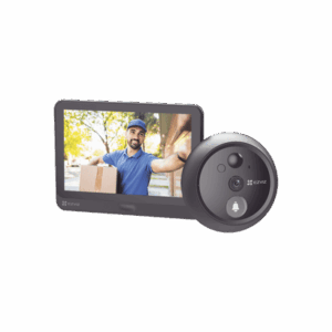 Videoportero Con Mirilla y Pantalla Wi-Fi de Batería Recargable / Para Instalarse en Puerta / Cámara 1080P / Sensor PIR / Detección de Movimiento / Audio de Dos Vías / Uso en Interior  CS-HP4