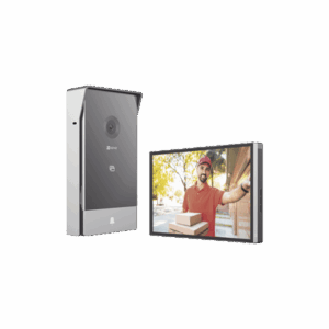 Videoportero IP Conexión a 2 Hilos / Con Monitor Wi-Fi para Interior / Frente de Calle  IP65 Uso Exterior Protegido / Cámara 3 Megapíxel / Llamada a la App / Apertura remota  / Soporta 2 Puertas / Ranura para Micro SD  CS-HP7
